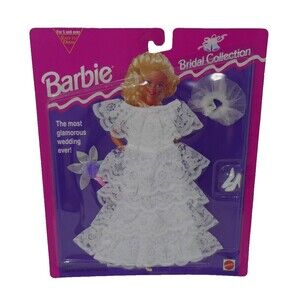 Mattel 1994 Barbie Bridal Collection Wedding Gowns Bride 65292